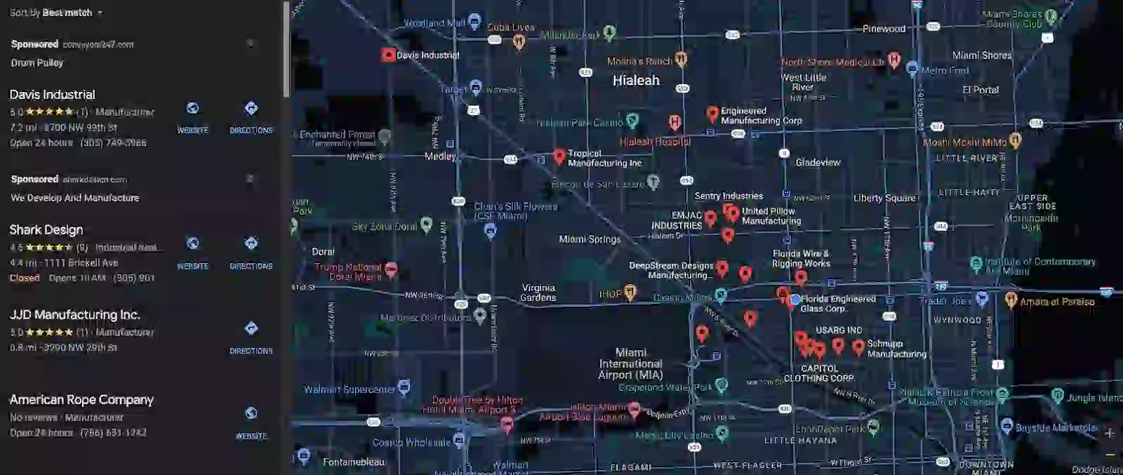 Manufacturer ( Google Map)
