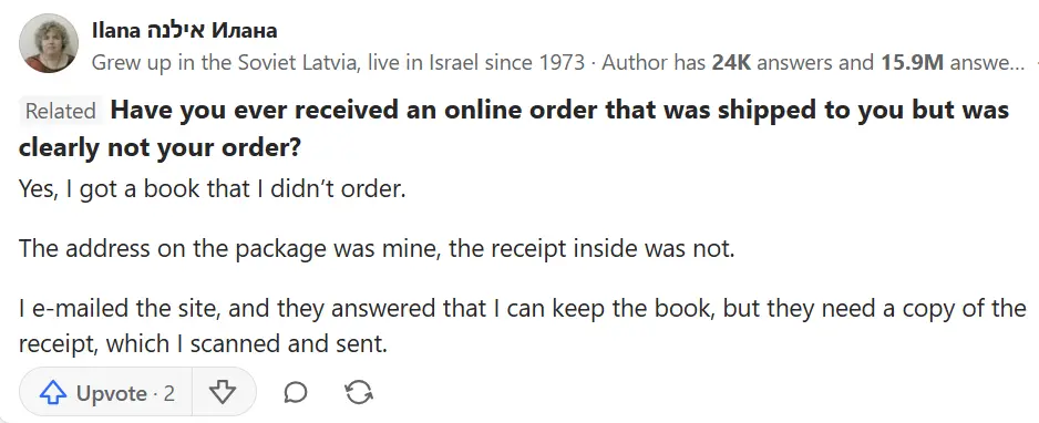 billing and shipping address