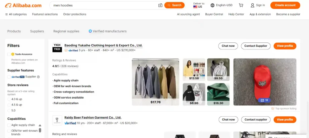 How to find clothing manufacturers Category