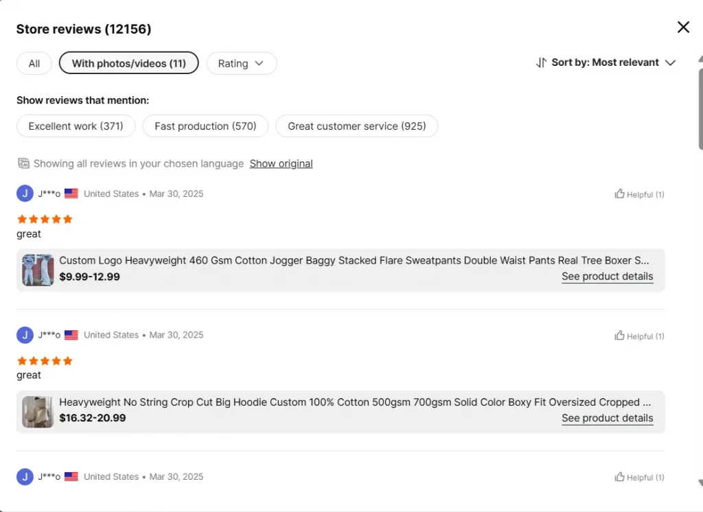  clothing manufacturers and Store Review