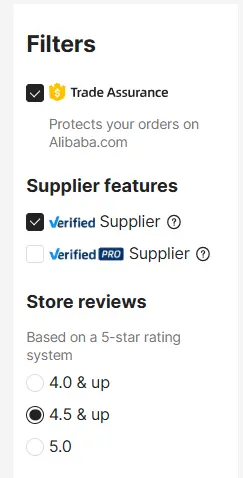 Store Review Filters