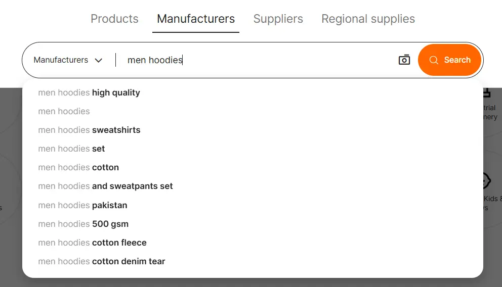 How to find clothing manufacturers through searching 